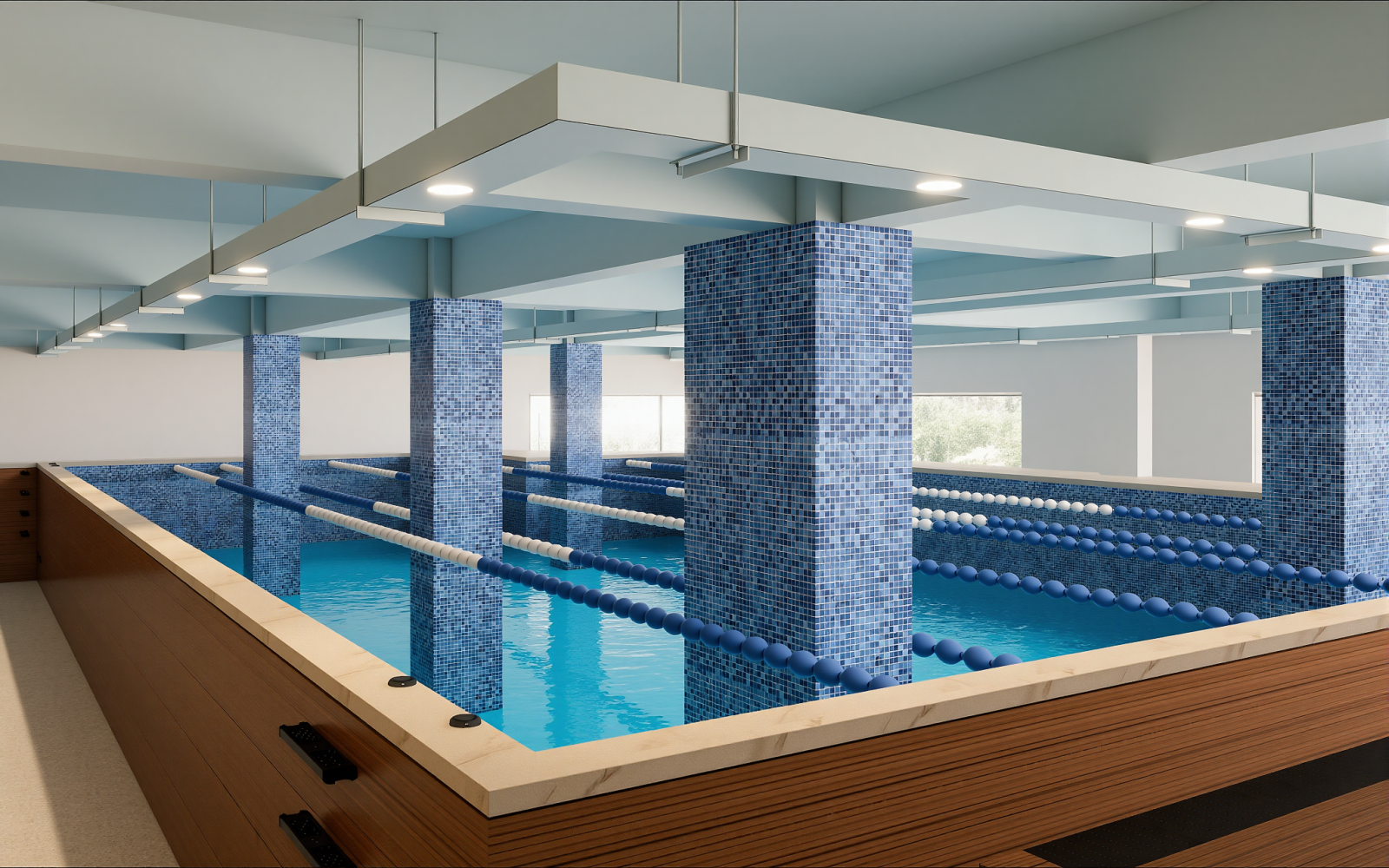 现代游泳馆3D模型下载【ID:1215197217】