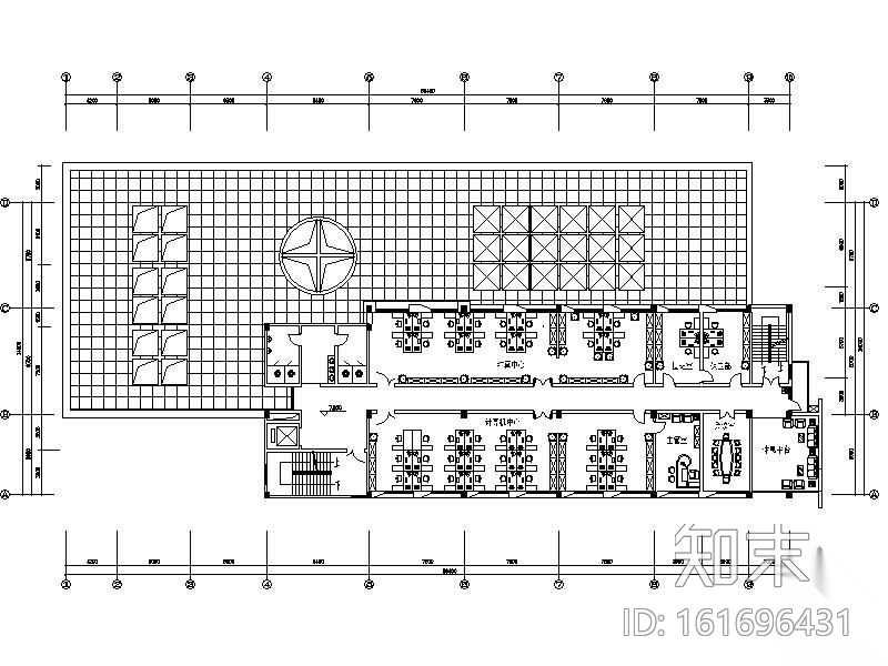 中国农业银行某支行营业办公楼方案设计图（含效果及模型...cad施工图下载【ID:161696431】