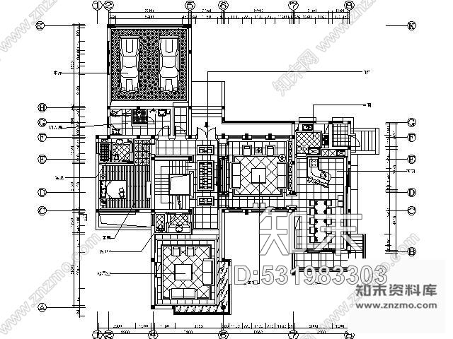 施工图上海新中式风格独栋别墅施工图含实景施工图下载【ID:531983303】