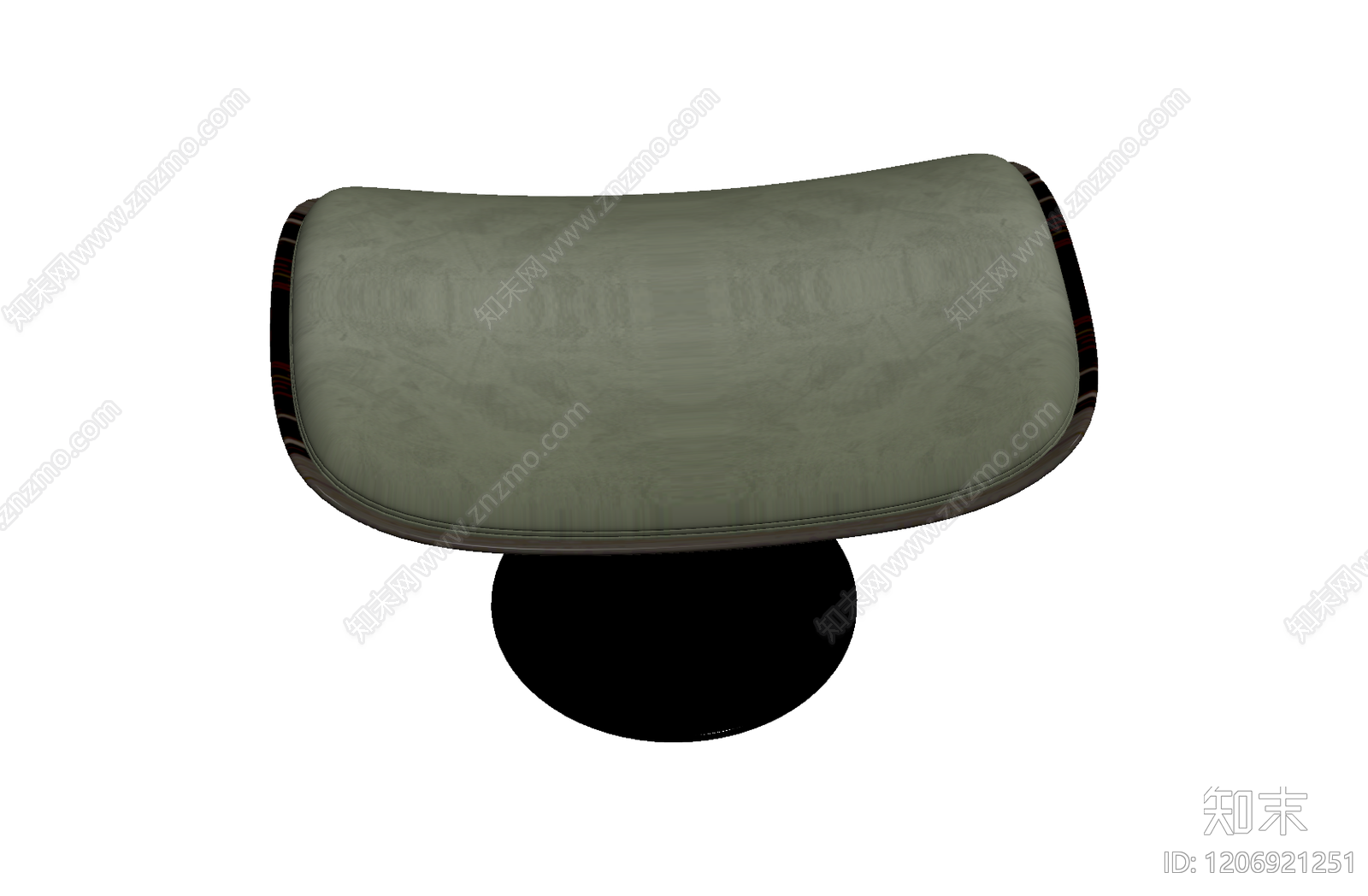 现代弧形脚凳3D模型下载【ID:1206921251】