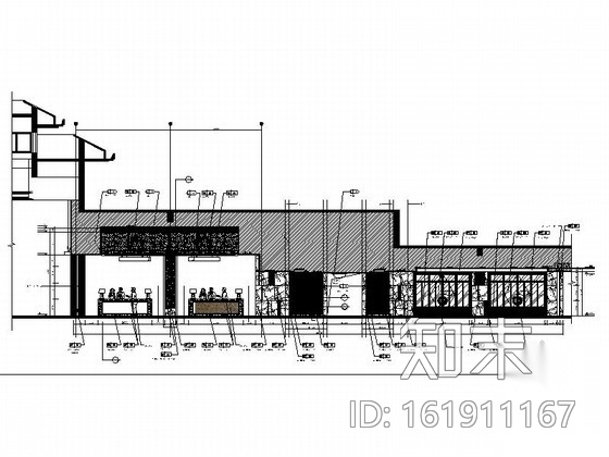 [江苏]某度假酒店主楼服务大厅装修图cad施工图下载【ID:161911167】