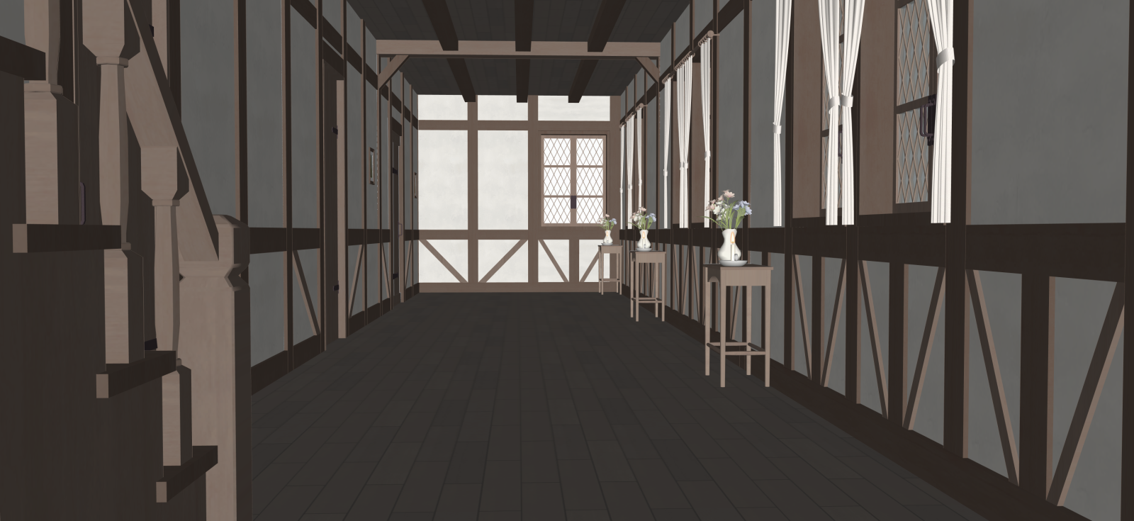 中式玄关SU模型下载【ID:1222164127】