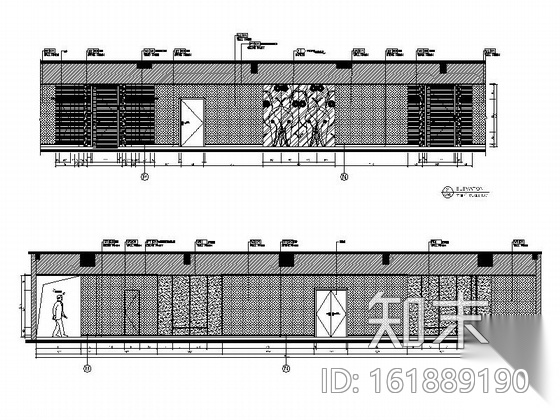[天津]酒店现代客房及过道室内装修施工图（含实景图）cad施工图下载【ID:161889190】