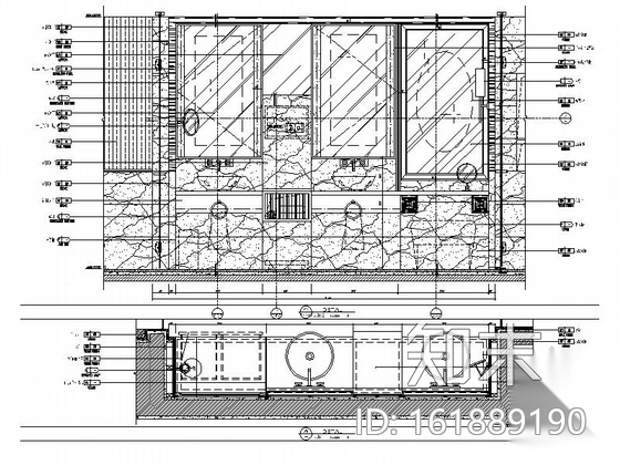 [天津]酒店现代客房及过道室内装修施工图（含实景图）cad施工图下载【ID:161889190】