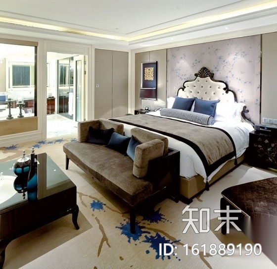 [天津]酒店现代客房及过道室内装修施工图（含实景图）cad施工图下载【ID:161889190】