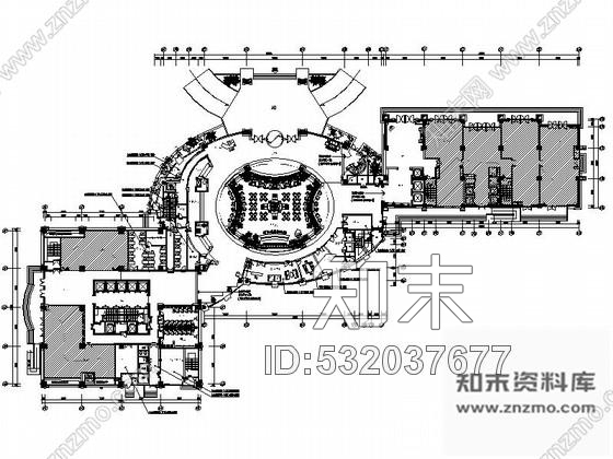 施工图江苏某五星级酒店首层公共空间室内装修施工图含效果施工图下载【ID:532037677】
