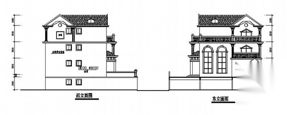 某四层别墅建筑方案图cad施工图下载【ID:149916174】