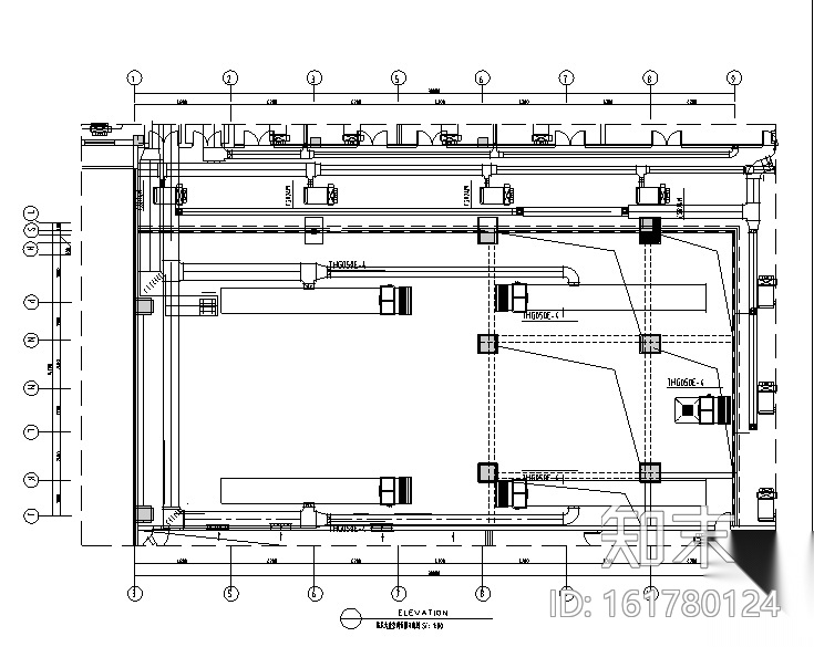 新中式洗浴会所空间设计施工图（附效果图+软装家具）cad施工图下载【ID:161780124】