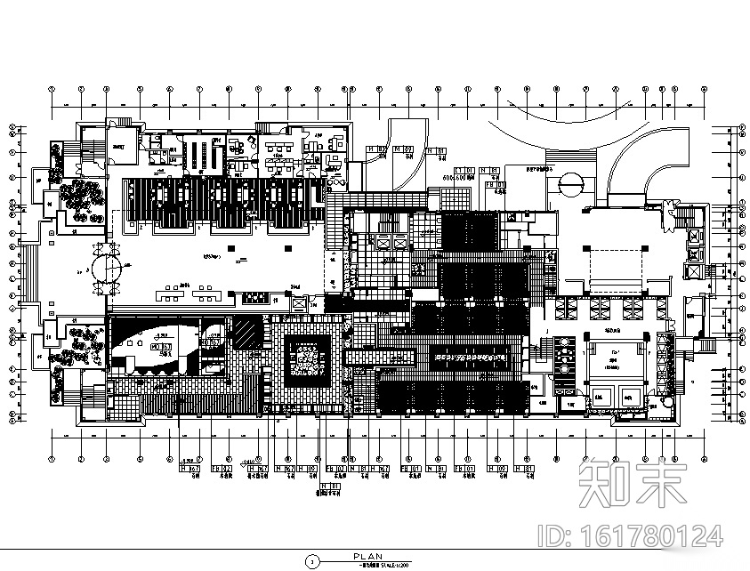 新中式洗浴会所空间设计施工图（附效果图+软装家具）cad施工图下载【ID:161780124】