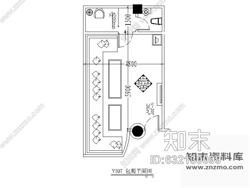 施工图酒吧包间装修图2cad施工图下载【ID:632130099】