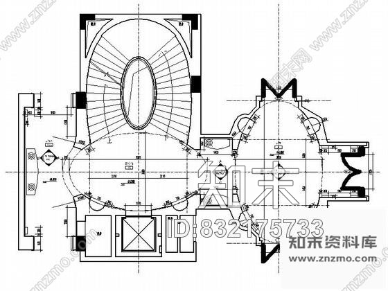 图块/节点古典奢华别墅楼梯进厅立面图施工图下载【ID:832175733】