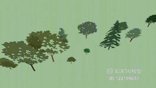 埃德蒙兹2D树SU模型下载【ID:122195651】