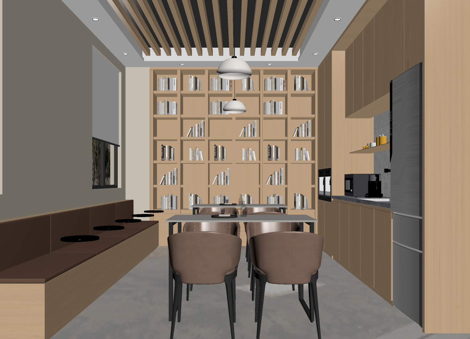 现代茶水间3D模型下载【ID:1214298500】