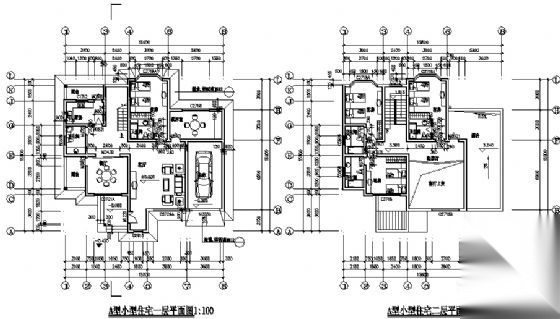 某A型小别墅建筑方案图cad施工图下载【ID:149918150】