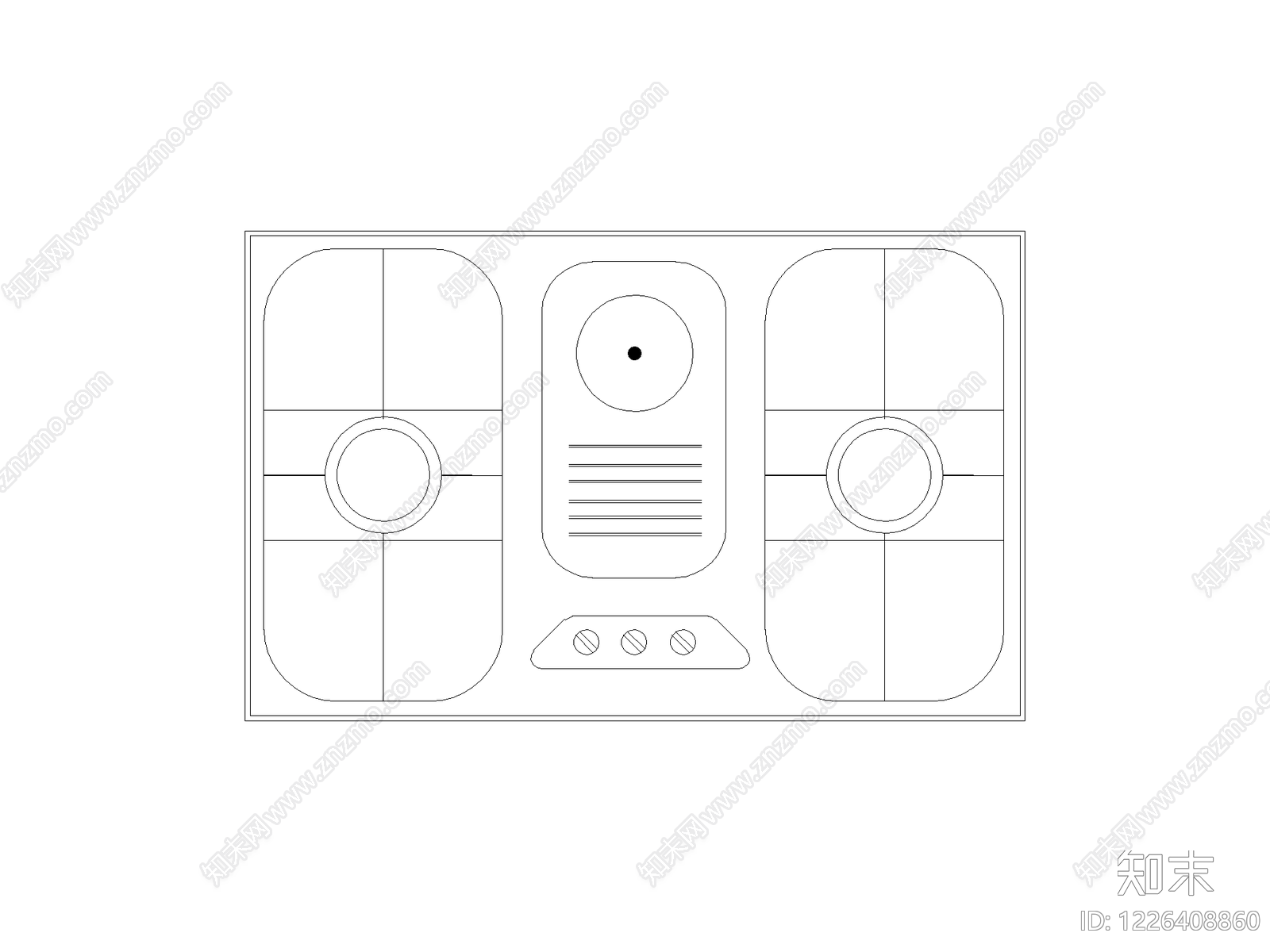 开关插座cad施工图下载【ID:1226408860】