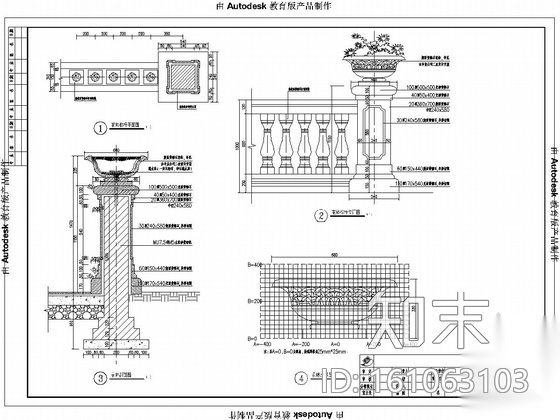 [湖北]欧式花园居住小区全套景观工程施工图纸cad施工图下载【ID:161063103】