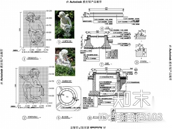 [湖北]欧式花园居住小区全套景观工程施工图纸cad施工图下载【ID:161063103】