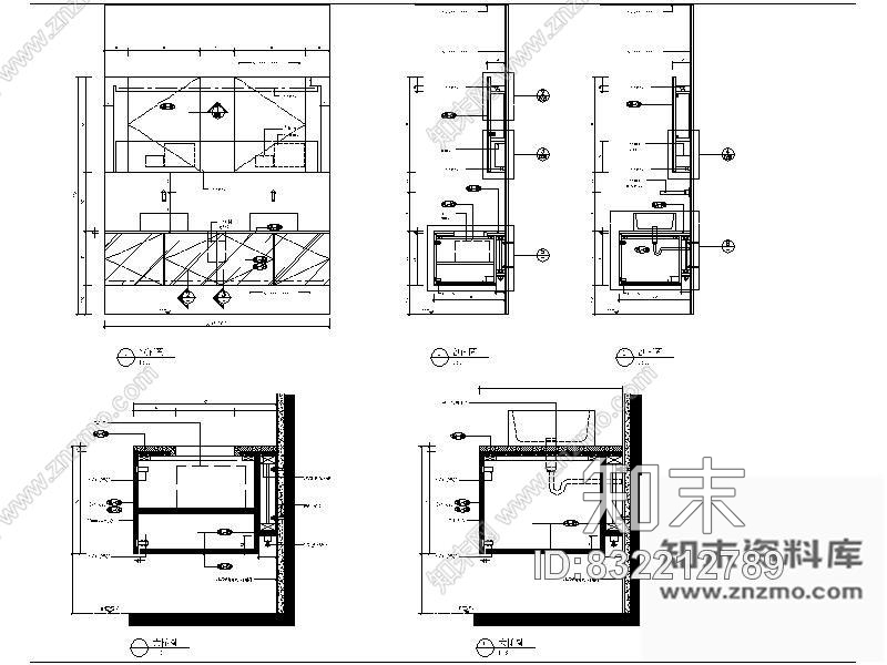 图块/节点餐厅卫生间洗手盆详图施工图下载【ID:832212789】