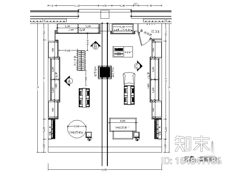 某知名服饰童装店装修图cad施工图下载【ID:164841186】