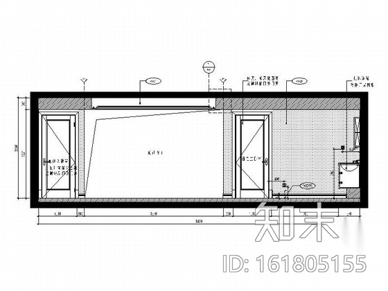 [南京]现代简洁三室两厅户型家装施工图cad施工图下载【ID:161805155】