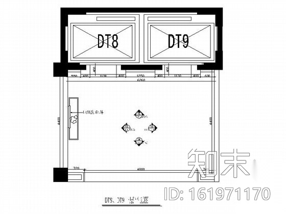 品牌酒店电梯间室内施工图施工图下载【ID:161971170】