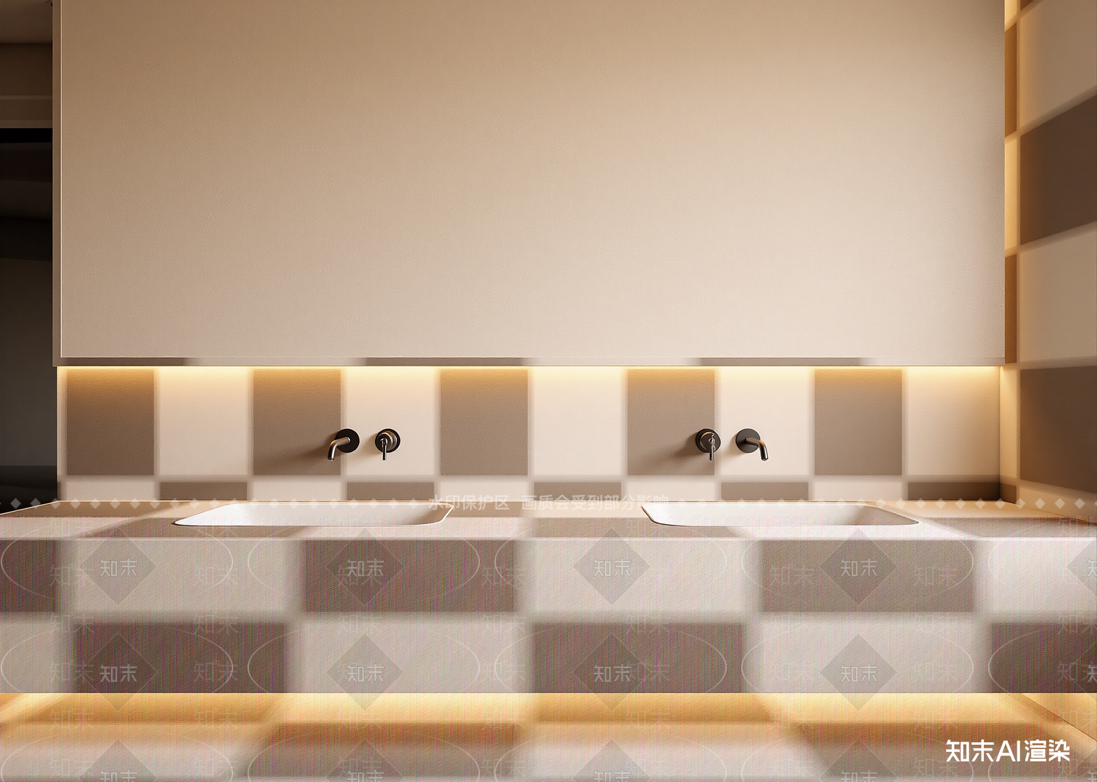 侘寂酒店卫生间3D模型下载【ID:1214938455】