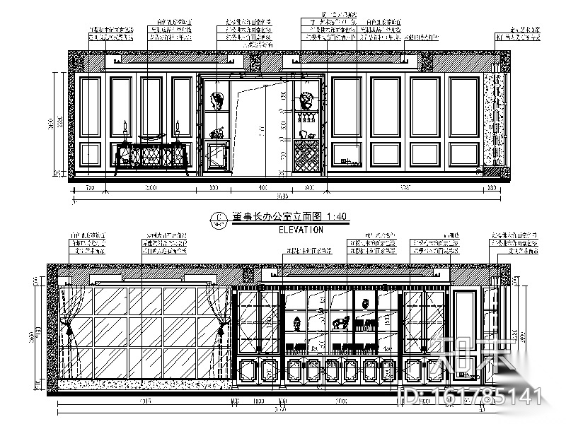 全套简欧风格办公楼详细设计施工图cad施工图下载【ID:161785141】