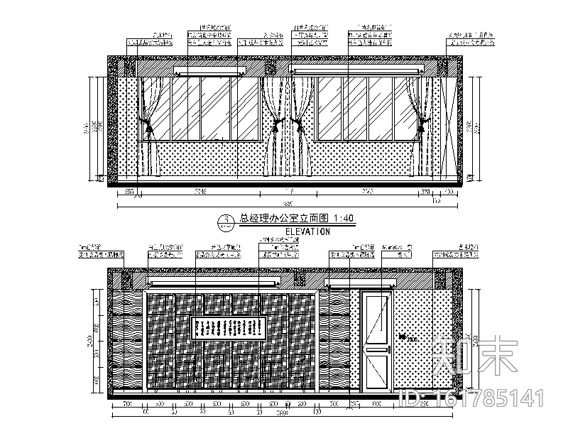 全套简欧风格办公楼详细设计施工图cad施工图下载【ID:161785141】