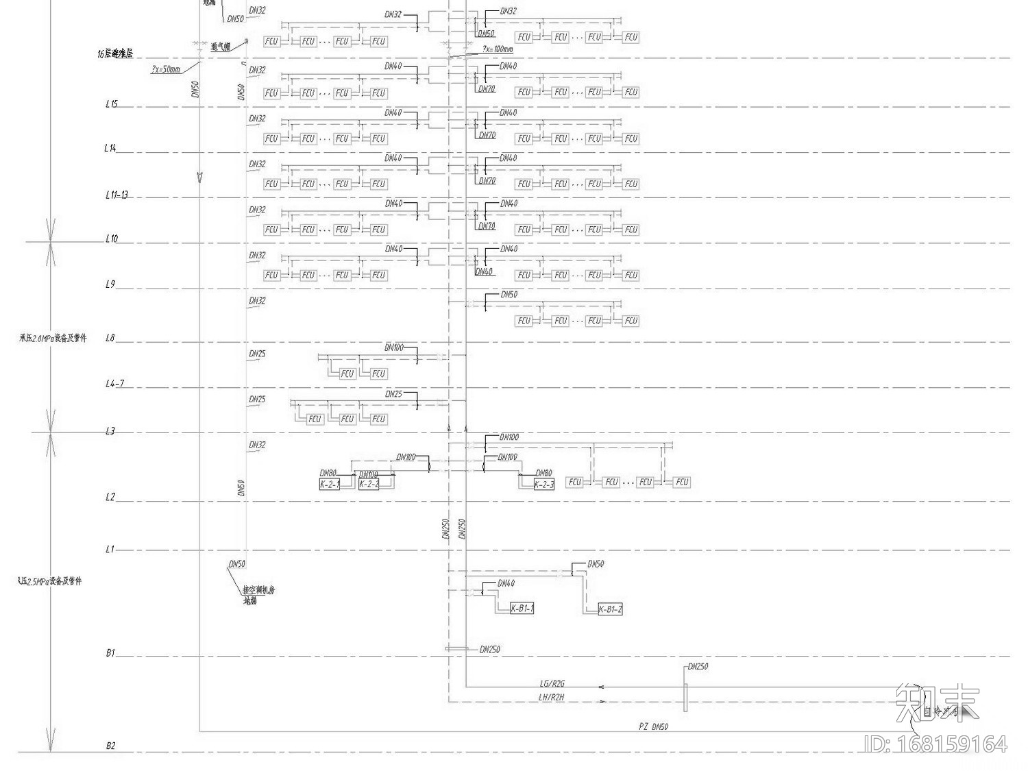 [贵州]超高层国际会议展览中心暖通空调全系统施工图（...cad施工图下载【ID:168159164】