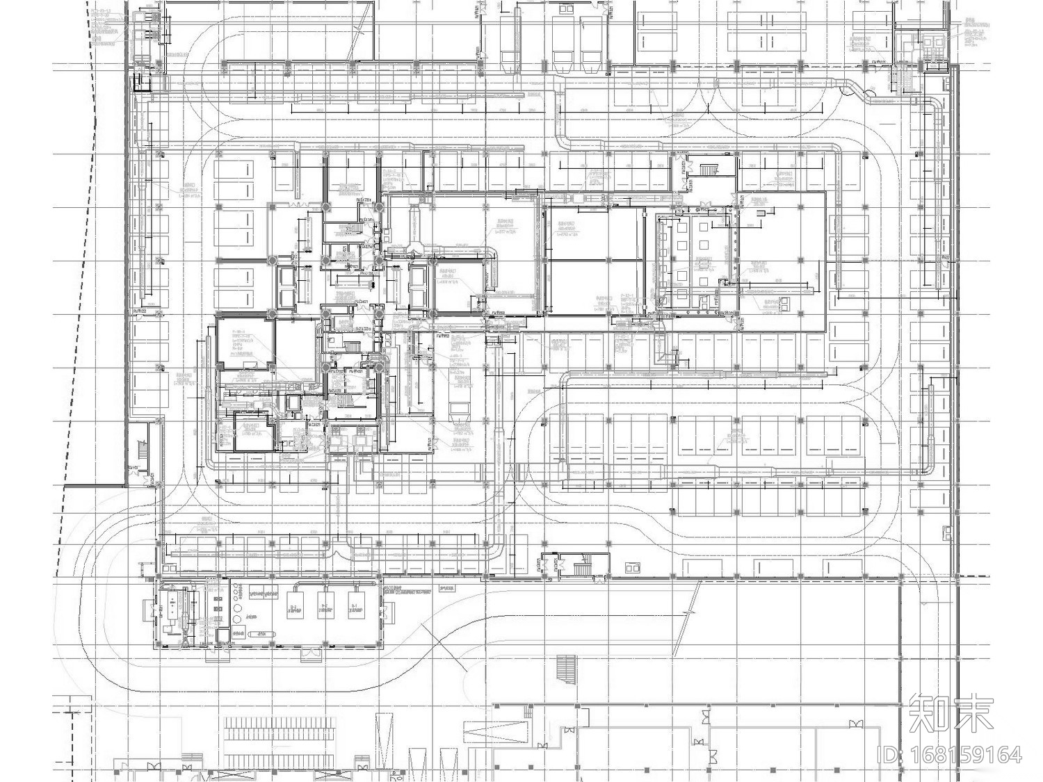 [贵州]超高层国际会议展览中心暖通空调全系统施工图（...cad施工图下载【ID:168159164】