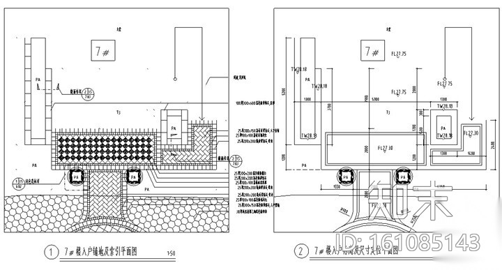 [广东]ArtDeco风格居住区花园景观设计施工图cad施工图下载【ID:161085143】