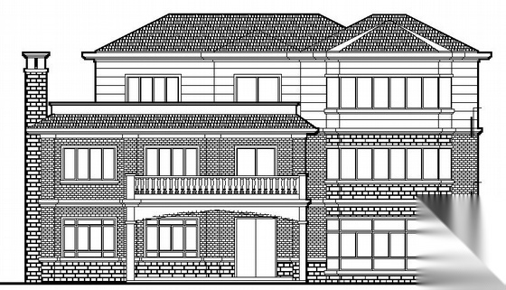 [浙江]某三层单体别墅建筑施工图cad施工图下载【ID:151391195】