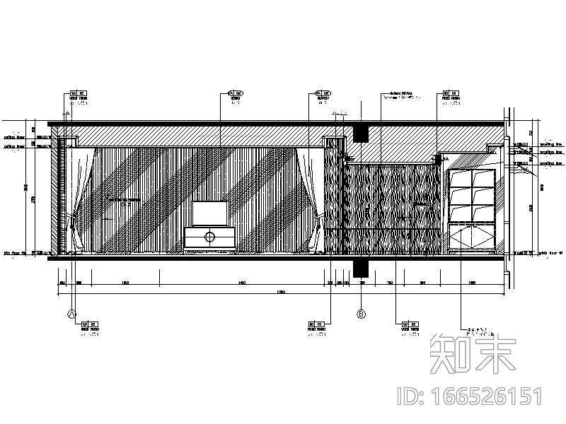 [深圳]高端酒店样板房设计CAD施工图（含实景图）cad施工图下载【ID:166526151】