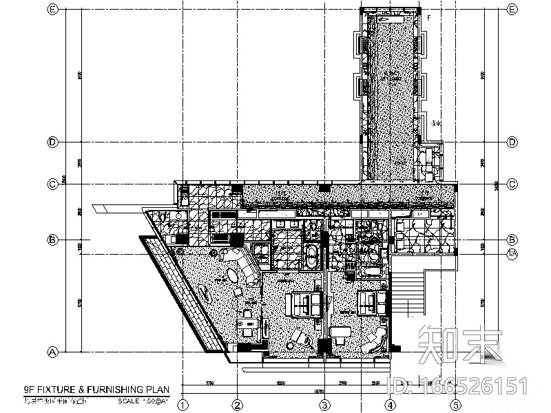 [深圳]高端酒店样板房设计CAD施工图（含实景图）cad施工图下载【ID:166526151】