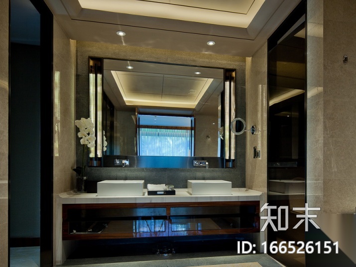 [深圳]高端酒店样板房设计CAD施工图（含实景图）cad施工图下载【ID:166526151】