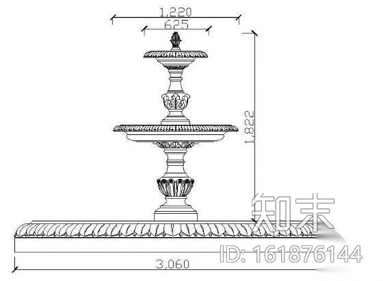 西式水池喷泉施工图下载【ID:161876144】