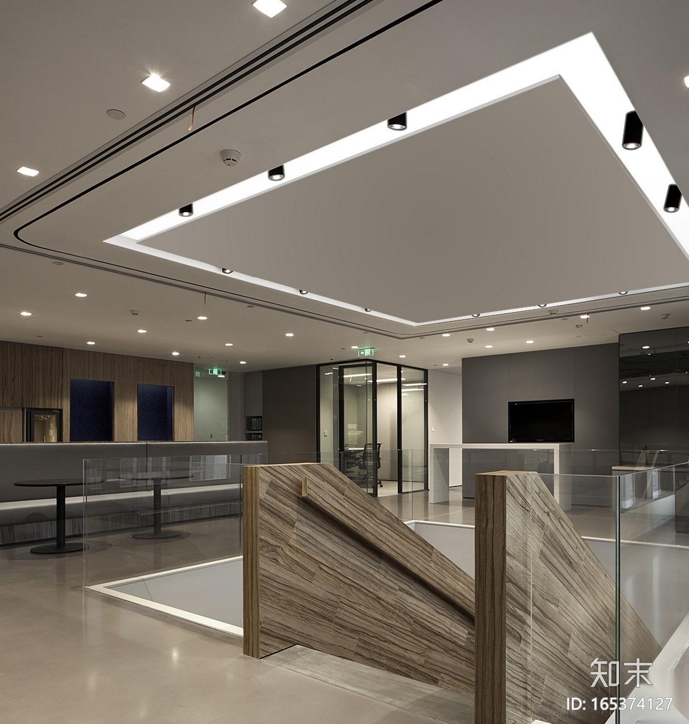 [江苏]苏州财富中心40层销售中心施工图cad施工图下载【ID:165374127】
