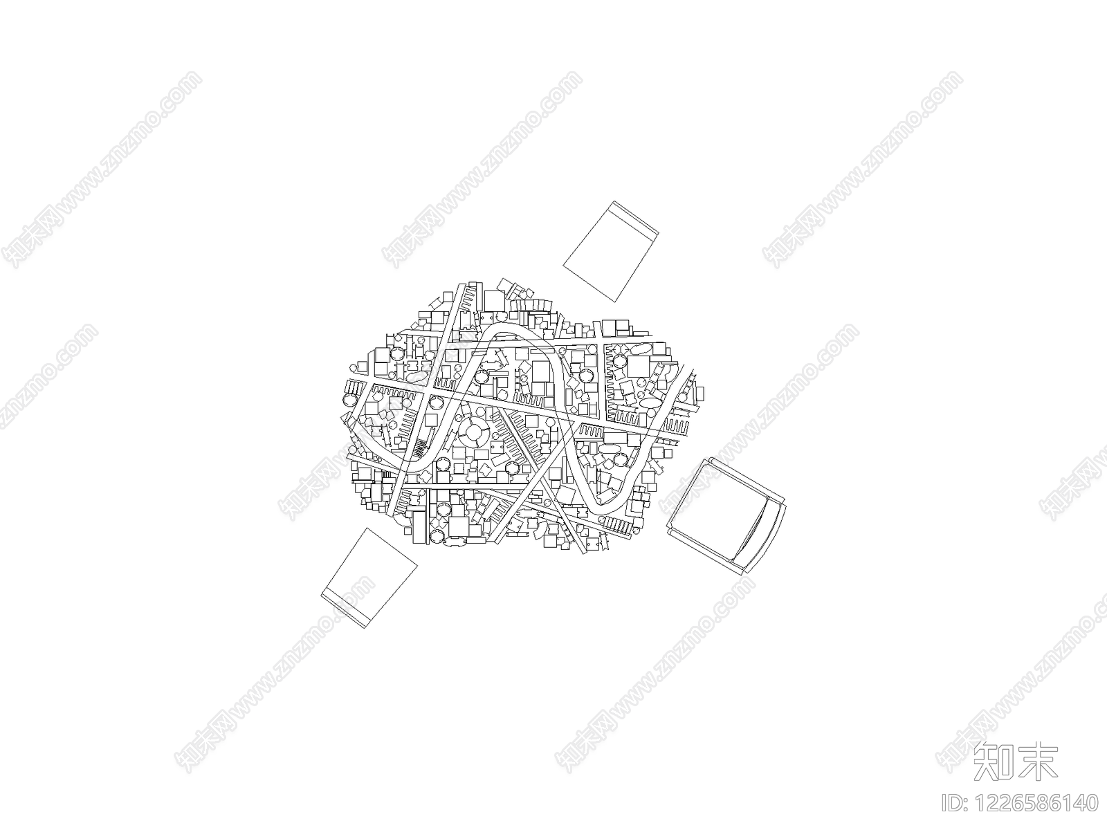 现代中国地图CAD图纸