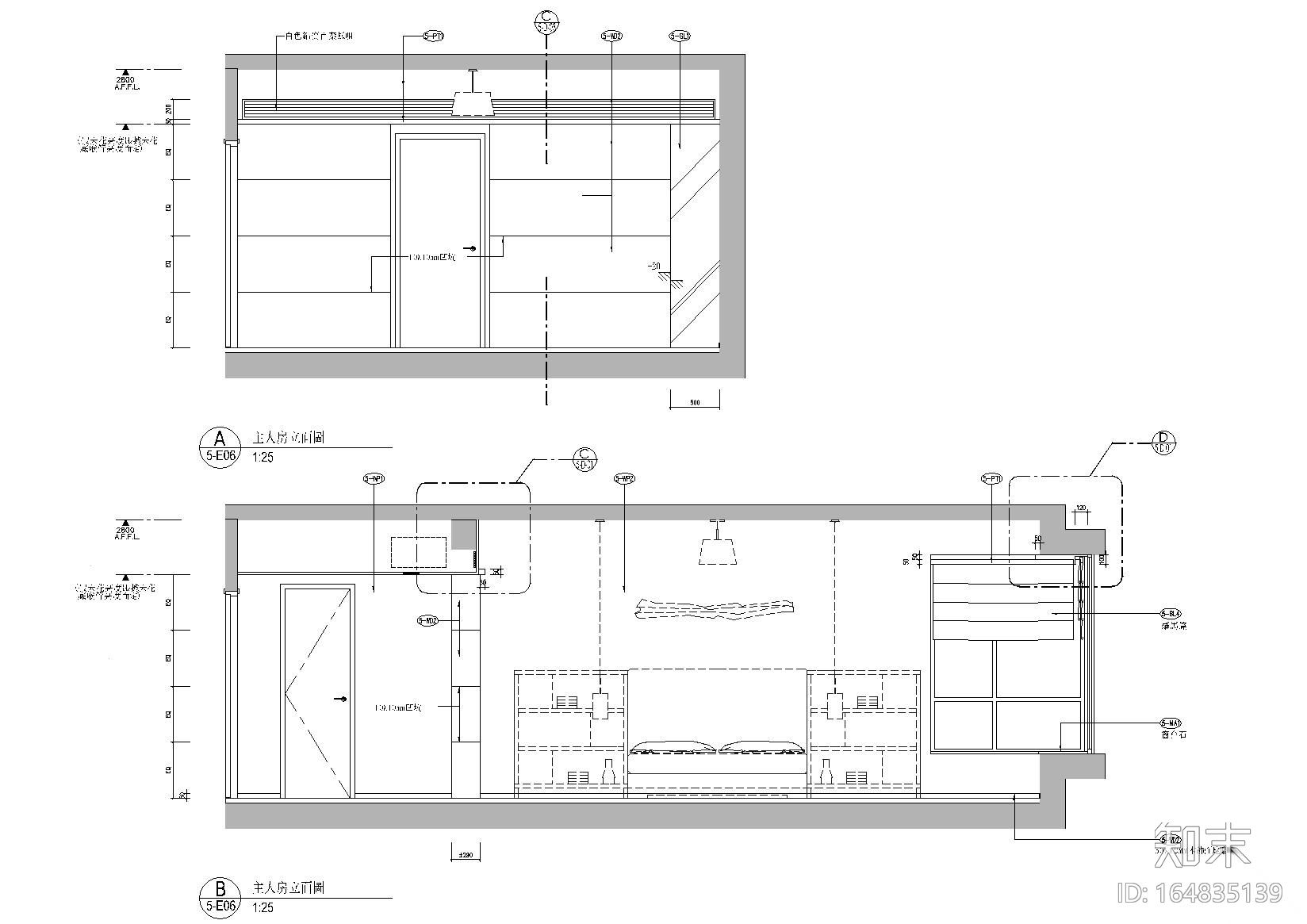 [上海]梁志天_浦东世纪花园样板间施工图cad施工图下载【ID:164835139】