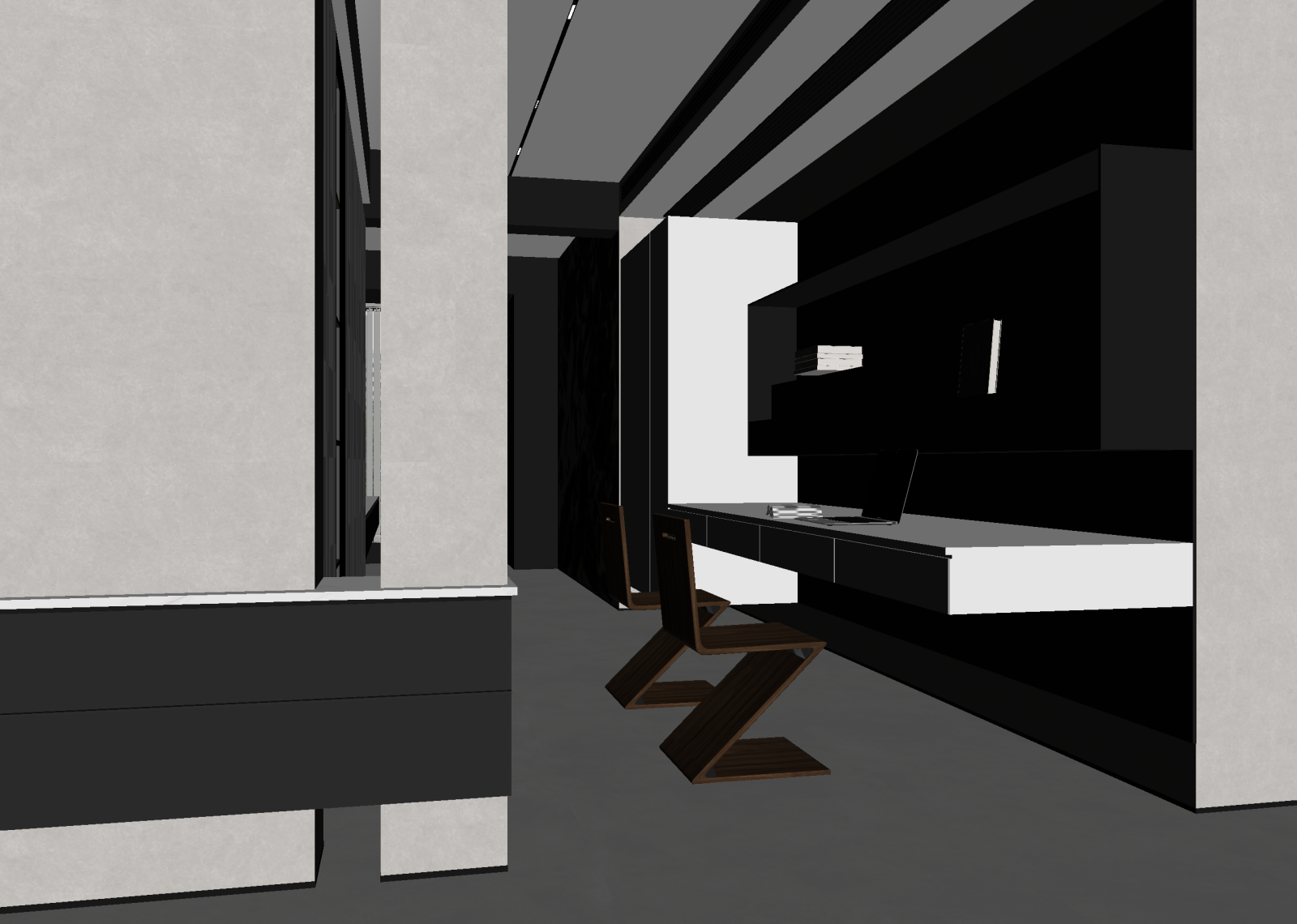 意式办公室3D模型下载【ID:1214732411】