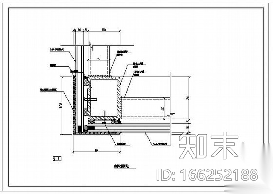 某玻璃屋顶节点构造详图施工图下载【ID:166252188】