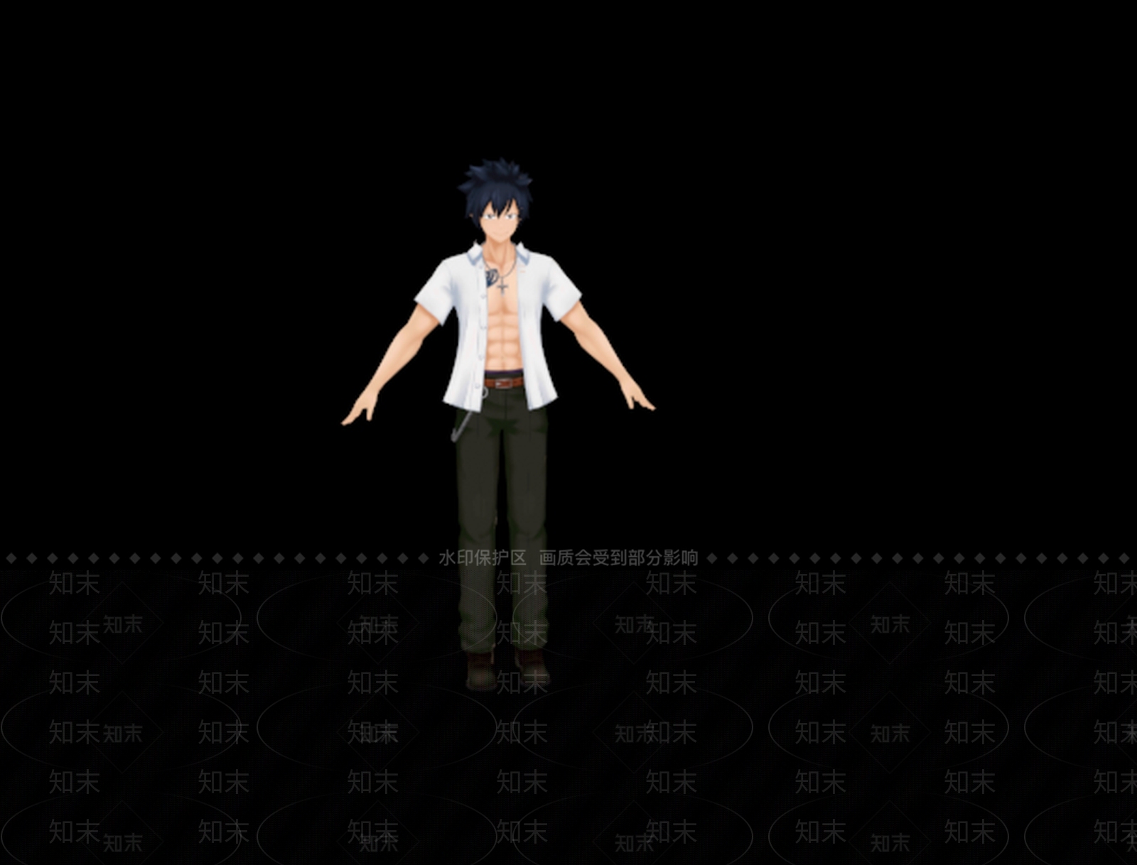 妖精的尾巴角色绑定3D模型下载【ID:167722194】