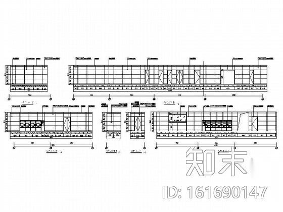 [湖南]大型现代轨道交通地铁车站公共区室内装修施工图cad施工图下载【ID:161690147】