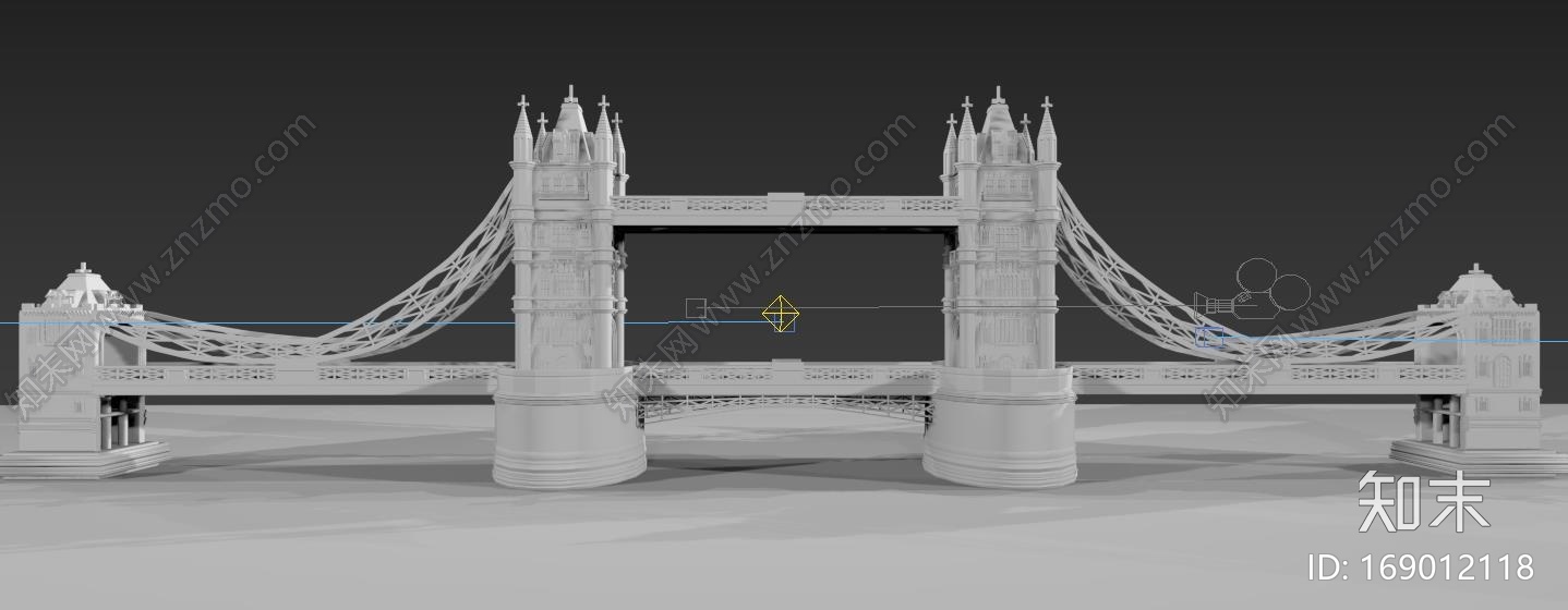 伦敦塔桥白模CG模型下载【ID:169012118】