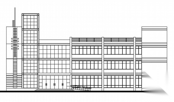 海南某四层小型办公楼建筑施工图(带效果图)施工图下载【ID:151394156】