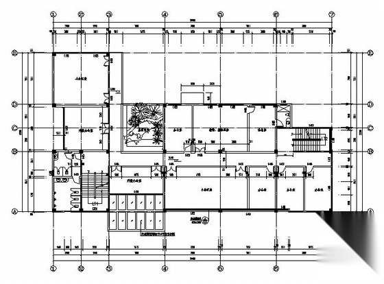 海南某四层小型办公楼建筑施工图(带效果图)cad施工图下载【ID:151394156】