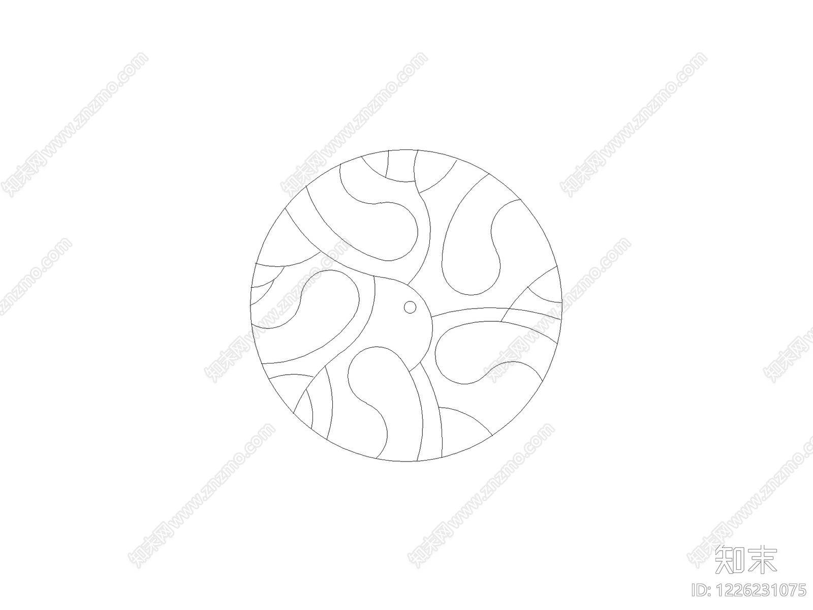 现代绿植CAD图纸