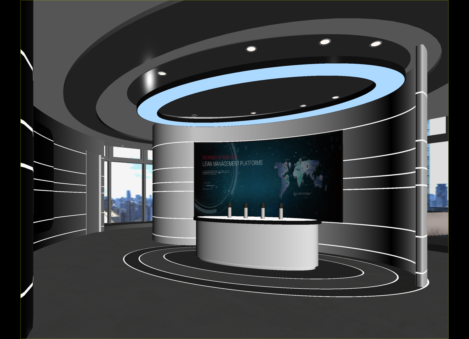 现代科技展厅3D模型下载【ID:1215125120】