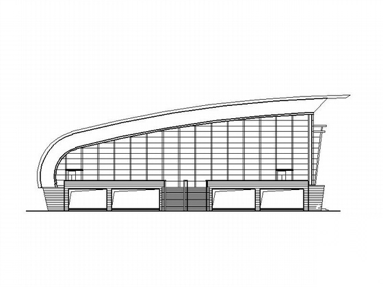 [江苏]某县篮球训练馆建筑方案图（含效果图）施工图下载【ID:165937137】