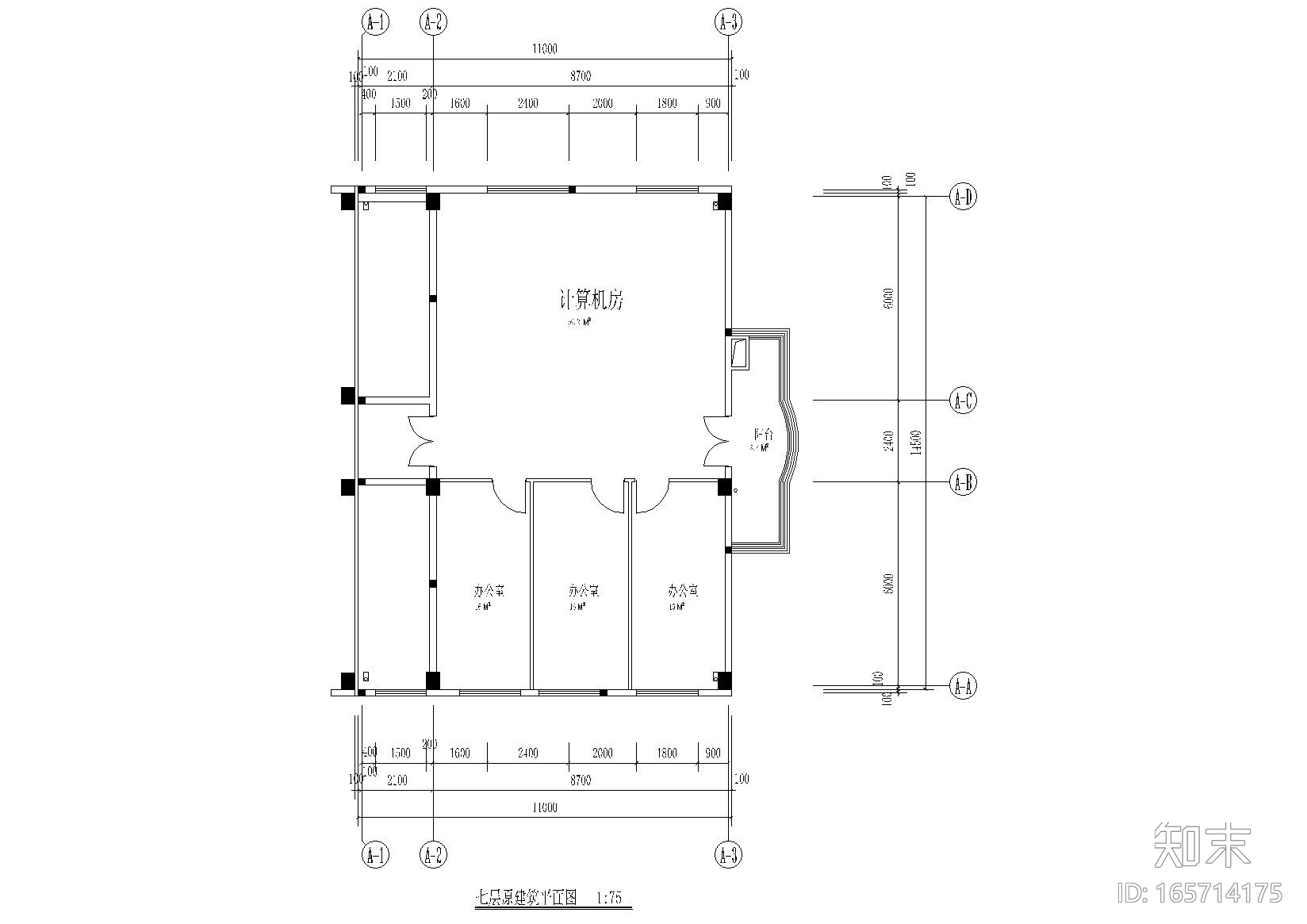 省委宣传部领导办公室装饰施工图+效果图cad施工图下载【ID:165714175】